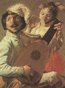 Hendrick Terbrugghen The Duet-l oil painting